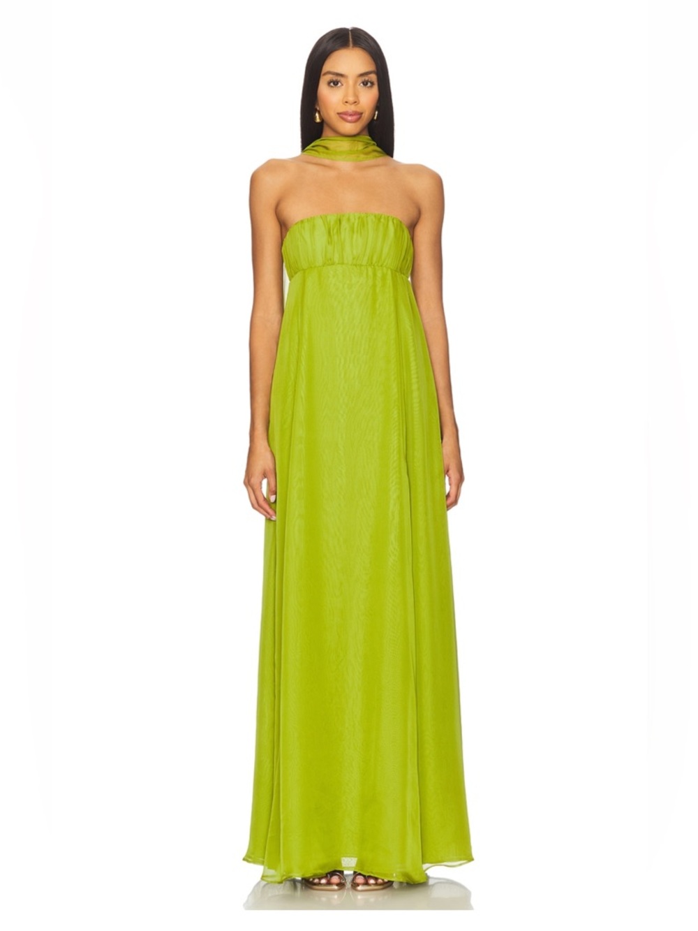 Lovers + Friends Estelle Gown in Pear Green